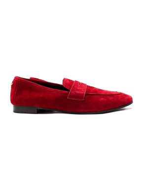 Bougeotte Red Suede Loafers 1