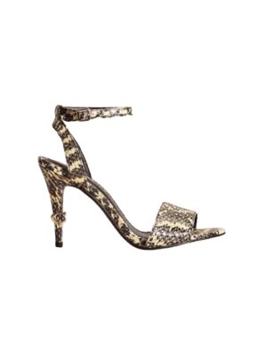Coach Snakeskin Print Heeled Sandals 1