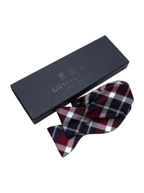 Gieves & Hawkes Tartan Self-Tie Bow Tie 1