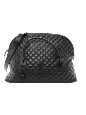 Saint Laurent Black Leather ES Giant Travel Bag 1