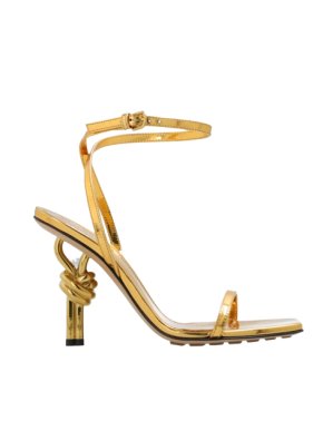 Bottega Veneta Gold Knot Sandals 1