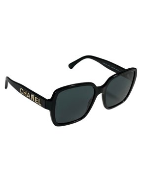 Chanel Black 5408 Square Sunglasses. 1