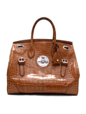 Ralph Lauren Ricky 33 Caiman Crocodile Bag 1