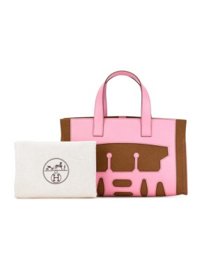 Hermes Petit H Felt and Epsom Bag 1