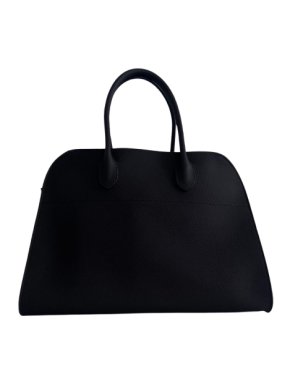 The Row Black Grained Leather Margaux 15 1