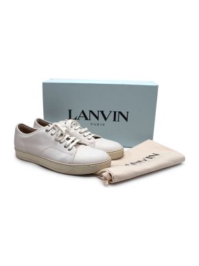 Lanvin White Low Top Sneakers 1