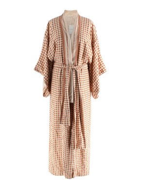 By Malene Birger Rust and Cream Kimono 1