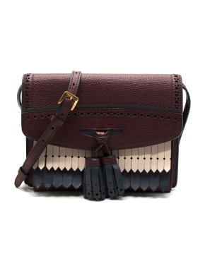 Burberry Augberine Brogue Fringe Crossbody Bag 1