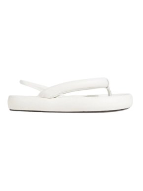 Isabel Marant White Leather “Orene” Platform Sandals 1