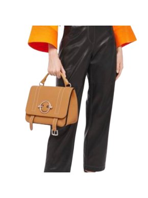 JW Anderson Tan Leather Disc Bag 1