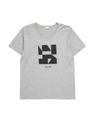 Celine Grey Abstract Design T-Shirt 1