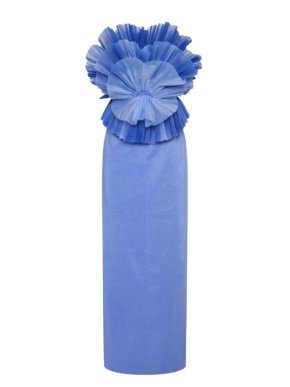 Aje Ruffled Strapless Dress 1