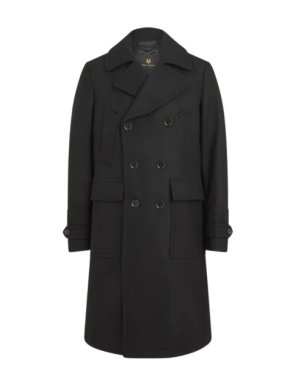 Belstaff Black Cashmere Blend Milford Coat 1