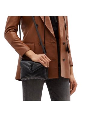 Saint Laurent Small Black Lou Lou Crossbody Bag 1