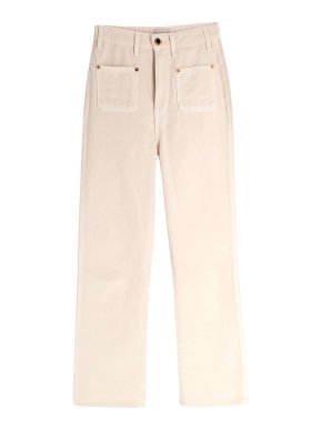 Khaite Off White High Waist Isabelle Jean 1