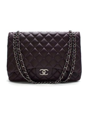 Chanel Jumbo Double Flap Bag in Aubergine 1