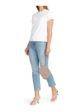 Valentino Beige Leather Wrist Clutch 1