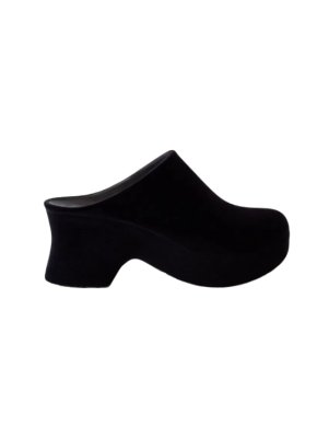 Loewe Black Velvet Suede Terra Mule 1