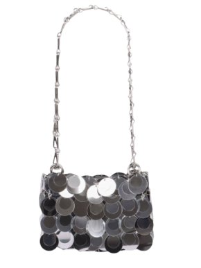 Paco Rabanne Silver Disc Sparkle Bag 1