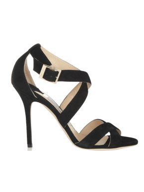 Jimmy Choo Black Suede Lottie Sandals 1