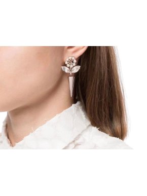 Simone Rocha Crystal Flower Earrings 1