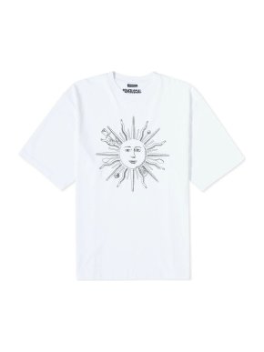 Jacquemus Sun Print White Cotton T-Shirt 1