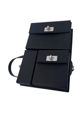 Hermes Limited Edition Black Kelly Multipocket 1