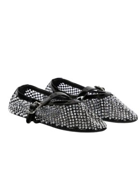 Alaia's Crystal Mary Jane Flats 1