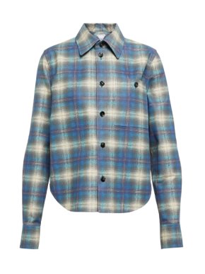 Bottega Veneta Runway Checked Leather Shirt as Worn by Kate Moss 1