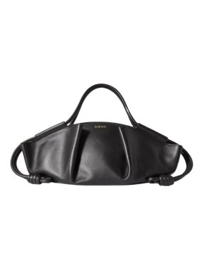 Loewe Medium Black Leather Paseo Bag 1