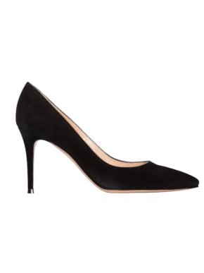 Gianvito Rossi Black Suede 85 Pumps 1