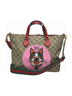 Gucci Bosco Patch Canvas Shoulder Bag 1
