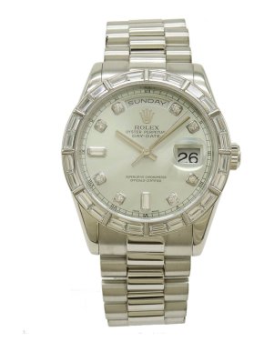 Rolex Day-Date Silver Watch 36mm 1