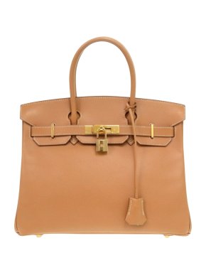 Hermès Caramel/White Stitch Birkin 30 1