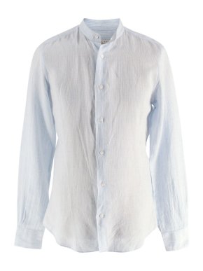 Luca Faloni Blue Fine Stripe Shirt