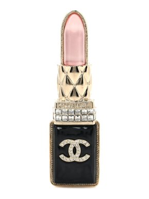 Vintage Chanel CC Logo Lipstick Brooch 1