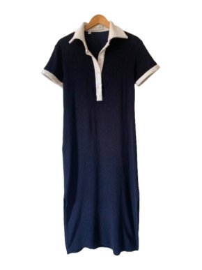 Giuliva Heritage Navy Towelling Dress