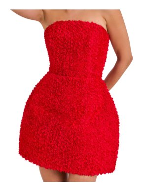 Nadine Merabi 'Maisy' Red Mini Dress 1