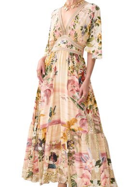 Camilla White Lotus Floral Dress 1