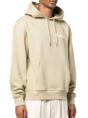 Jacquemus Le Sweatshirt Beige Cotton Hoodie 1