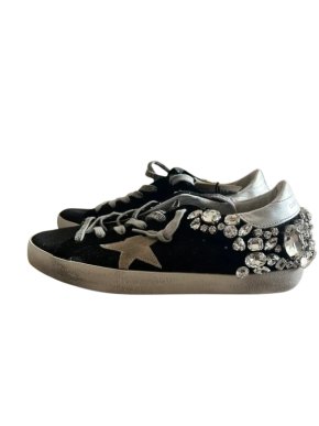 Goldne Goose Super Star Crystal Embellished Sneakers 1