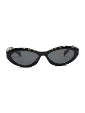 Prada Black Oval Cat Eye Sunglasses