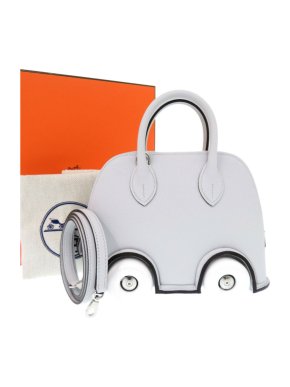 Hermès Bolide On The Wheels Grey Epsom Leather 1
