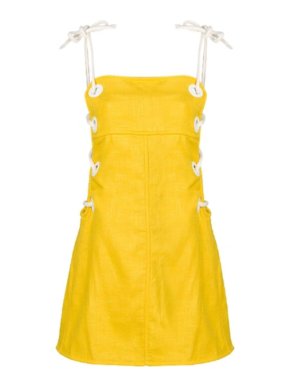 Staud 'Raft' Linen Blend Mini Dress 1