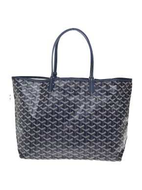 Goyard Navy Iconic Print Saint Louis Toe Bag and Pouch 1