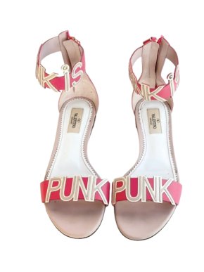 Valentino Pink Punk Flat Sandals 1