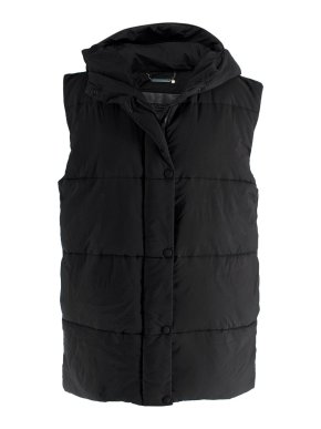 Givenchy Black Sleeveless Hooded Puffer Jacket 1