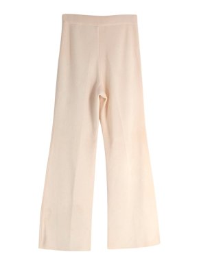 Oscar De La Renta Beige Knit Trousers 1
