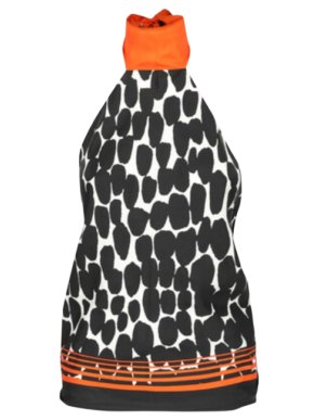 Gucci Printed Silk Halter Top 1