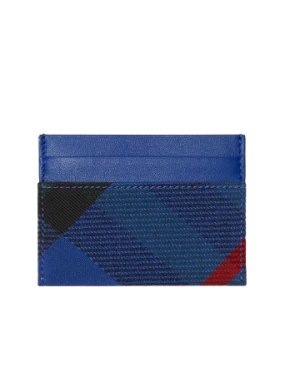 Burberry Woven Check Card Holder 1